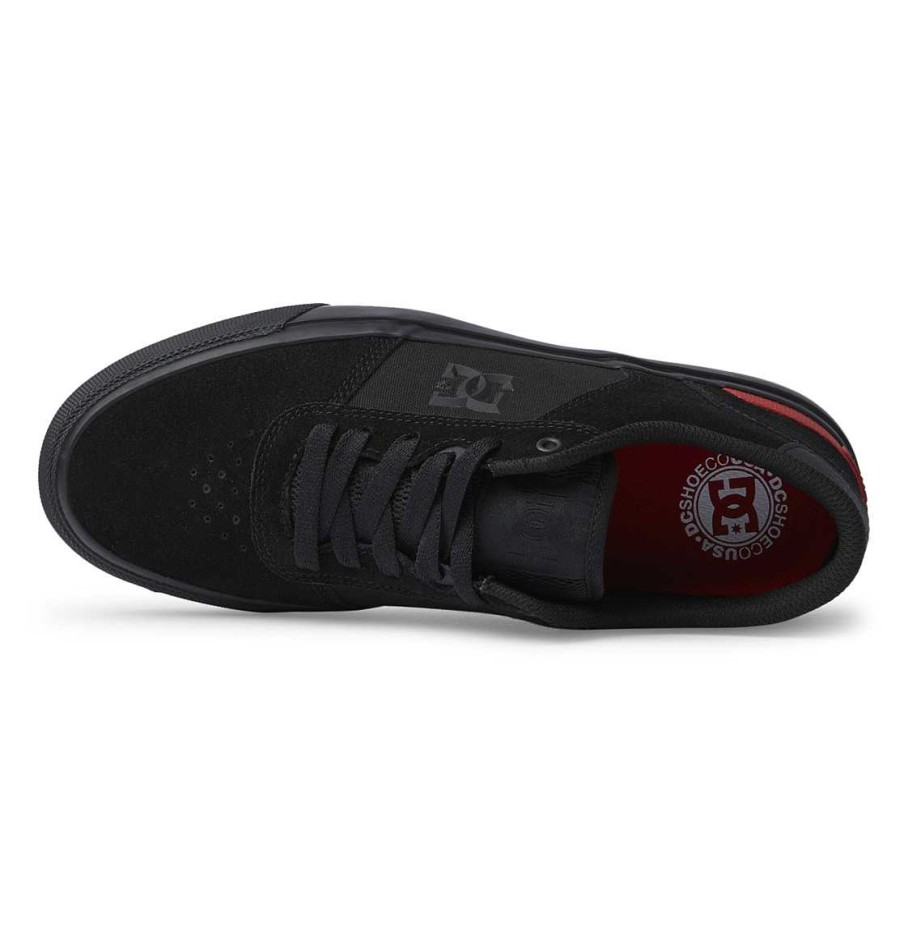 Hommes DC Shoes Patin | Chaussures De Skate Teknic S Pour Hommes Noir/Noir/Rouge