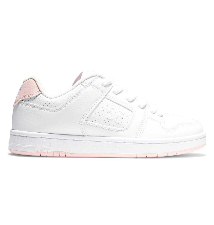 Femmes DC Shoes Baskets | Chaussures Manteca 4 Pour Femmes Blanc/Rose