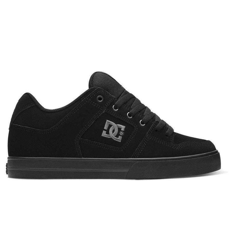 Hommes DC Shoes Baskets | Chaussures Pures Pour Hommes Noir/Noir Pirate