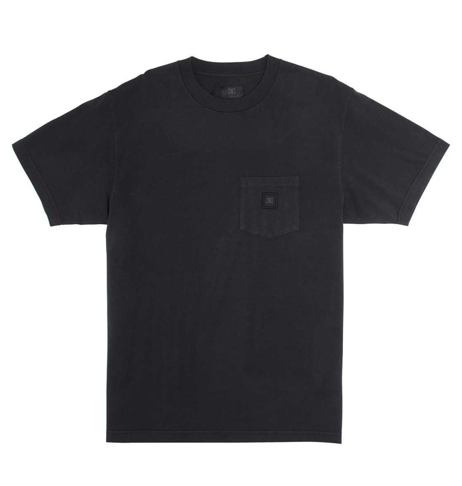 Hommes DC Shoes T-Shirts | T-Shirt A Poche Pour Hommes Dc 1994 Teinture Pour Vetements Noire