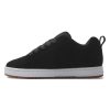 Hommes DC Shoes Essentiel | Chaussures Court Graffik Pour Hommes Lavage Noir