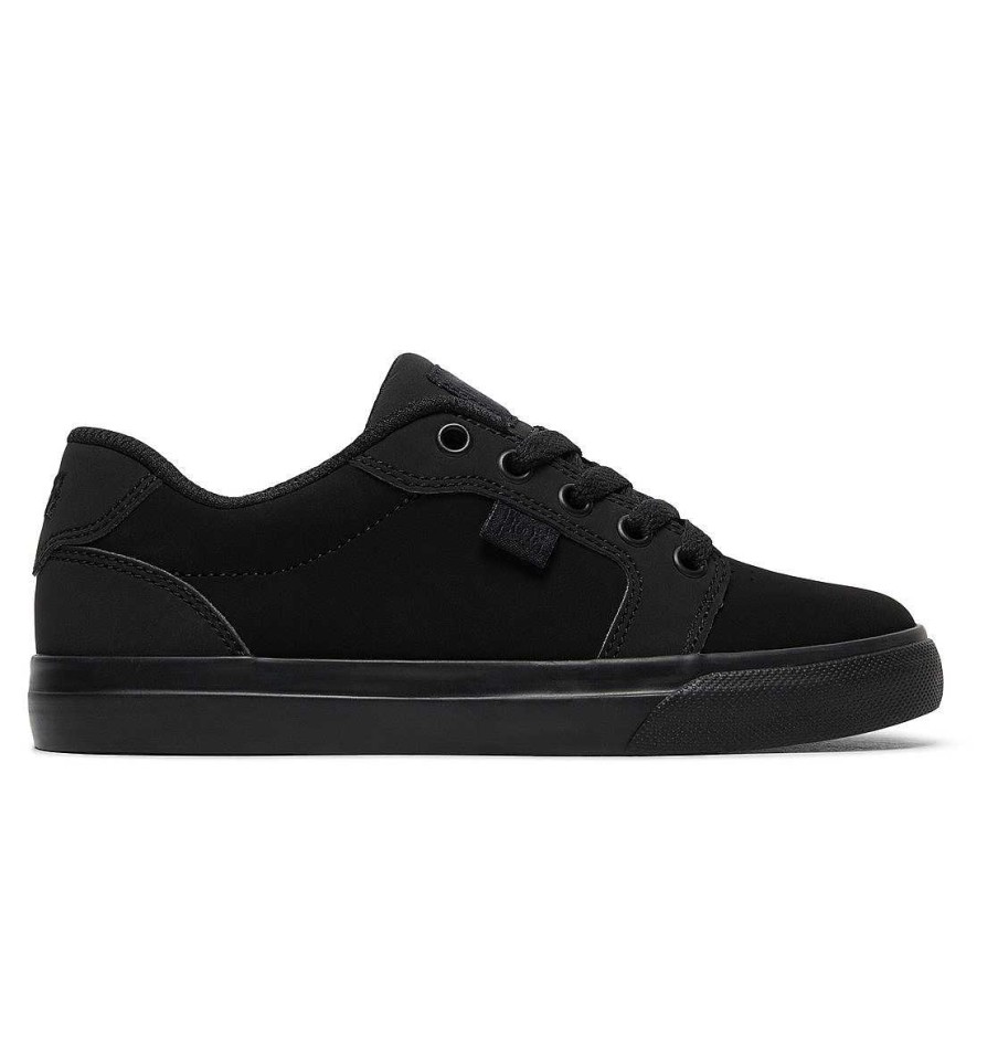 Enfants DC Shoes Baskets | Chaussures Anvil Pour Enfants Noir Noir