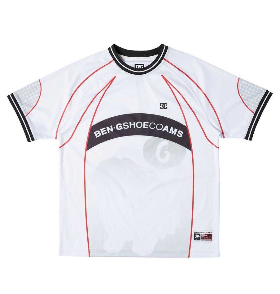 Hommes DC Shoes T-Shirts | Maillot De Football Dc X Ben-G Pour Hommes Blanc