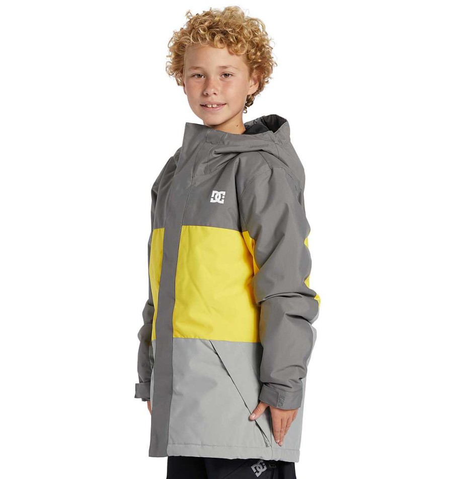 Enfants Neige DC Shoes | Veste De Snow Technique Defy Garcon Etain