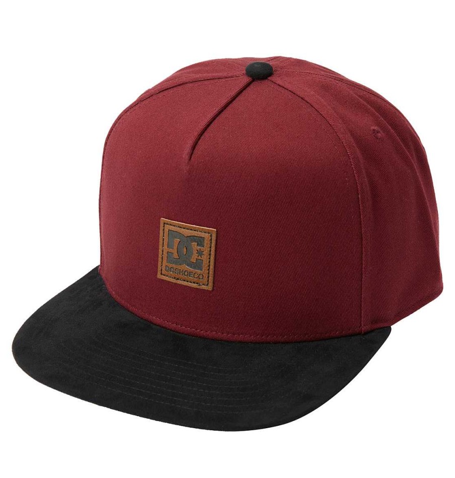 Hommes DC Shoes Chapeaux Et Bonnets | Casquette Snapback Brackers Pour Hommes Vin De Windsor