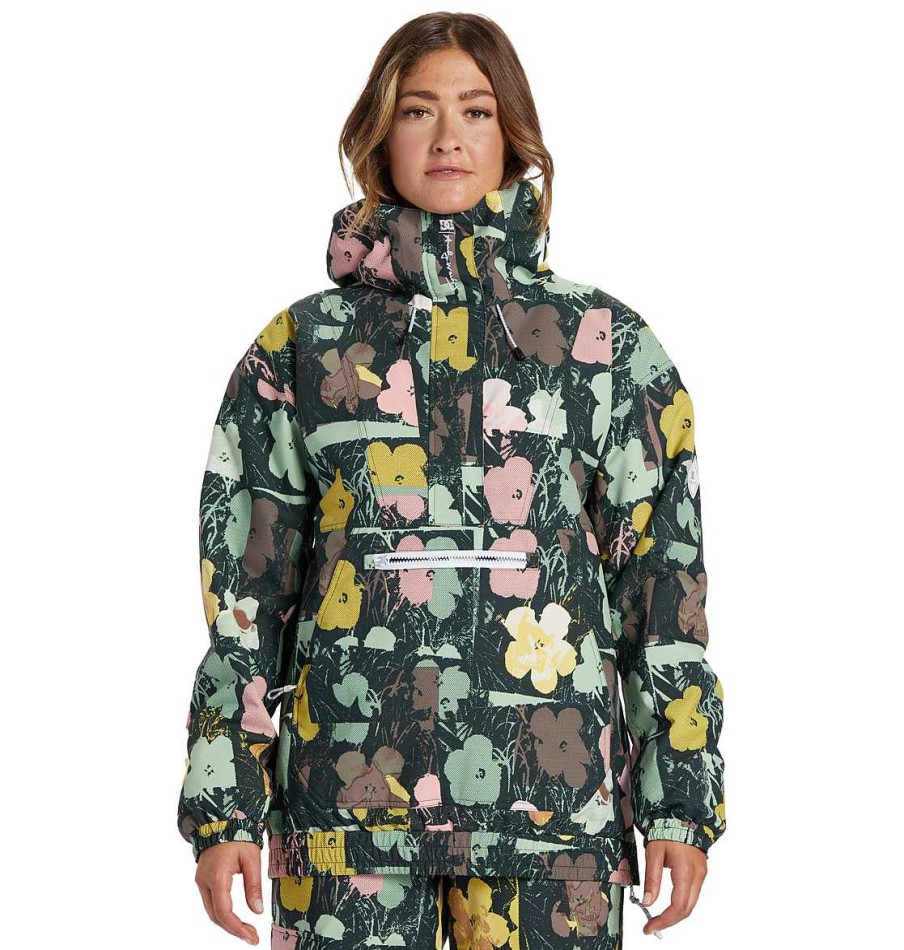 Neige Pour Femmes DC Shoes | Andy Warhol X Dc Shoes Chalet Anorak Femme En Fleurs