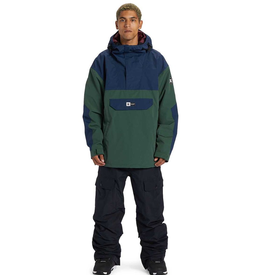 Neige Pour Hommes DC Shoes | Veste De Neige Anorak Technique Dc-43 Pour Hommes Robe Bleue