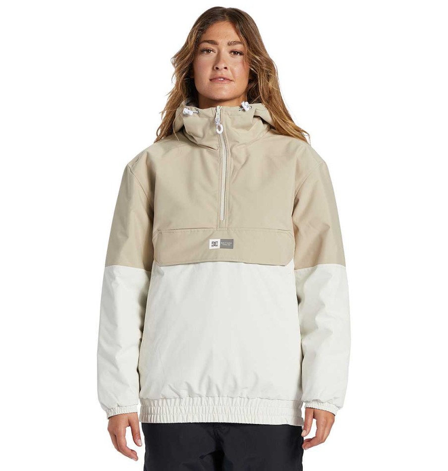 Neige Pour Femmes DC Shoes | Veste De Neige Anorak Reversible Technique Nexus Pour Femme Place Taupe