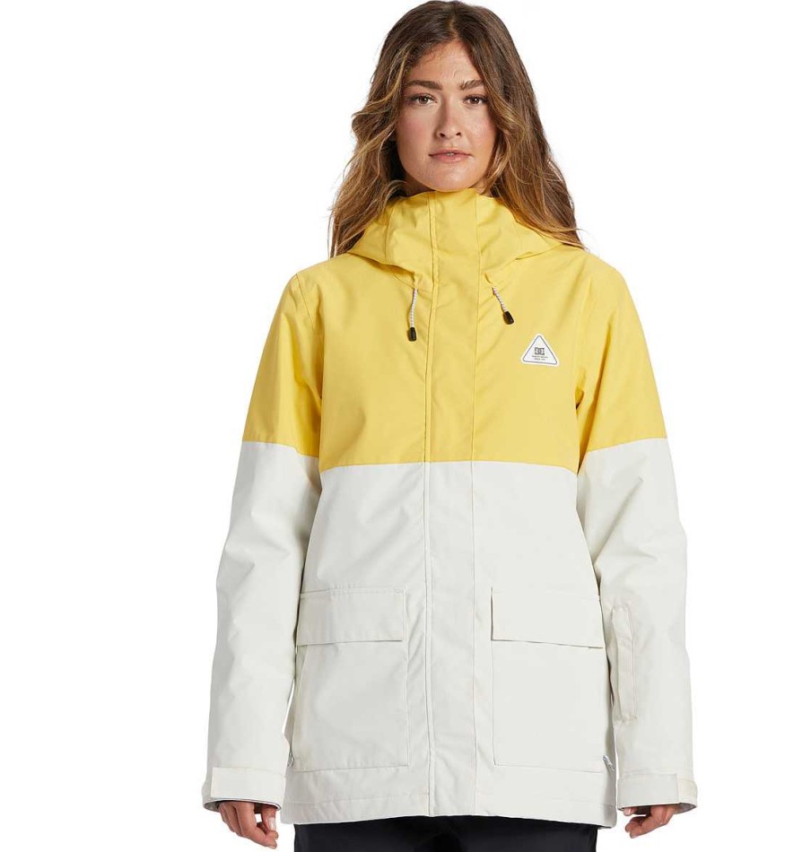 Neige Pour Femmes DC Shoes | Veste De Snow Technique Cruiser Femme Creme Or