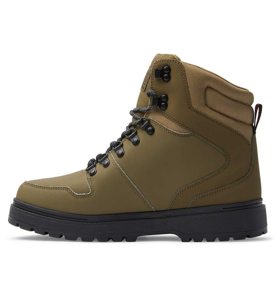 Hommes DC Shoes Bottes D'Hiver | Bottes Peary Tr Pour Hommes Olive/Noir