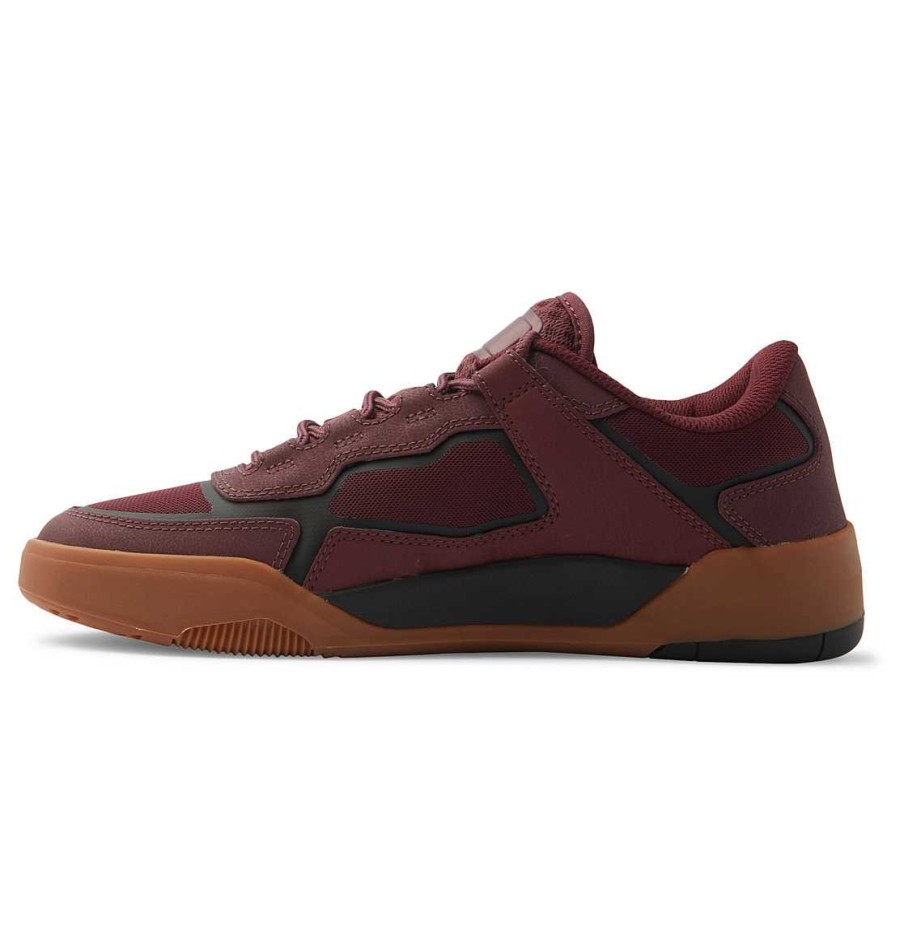 Hommes DC Shoes Patin | Chaussures Metriques Pour Hommes Bordeaux