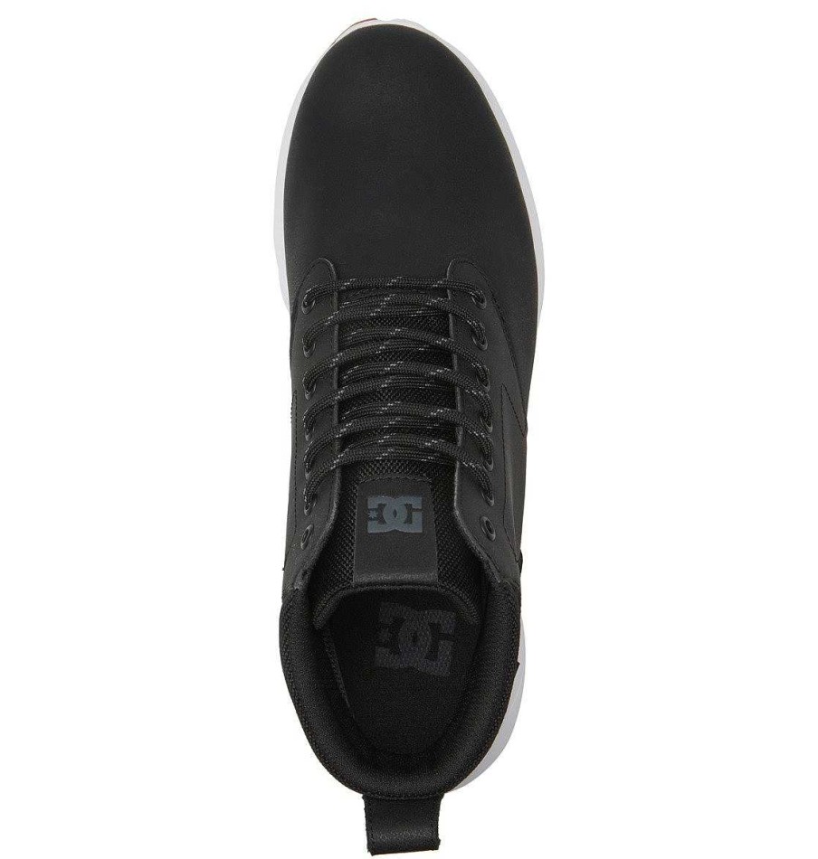 Hommes DC Shoes Bottes D'Hiver | Chaussures Resistantes A L'Eau Mason 2 Pour Hommes Noir Blanc