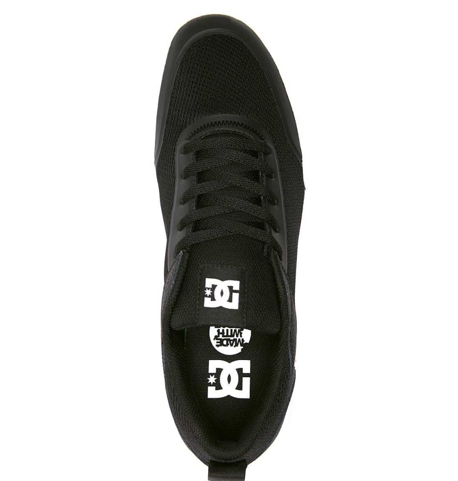 Hommes DC Shoes Essentiel | Chaussures De Transport Pour Hommes Noir Blanc