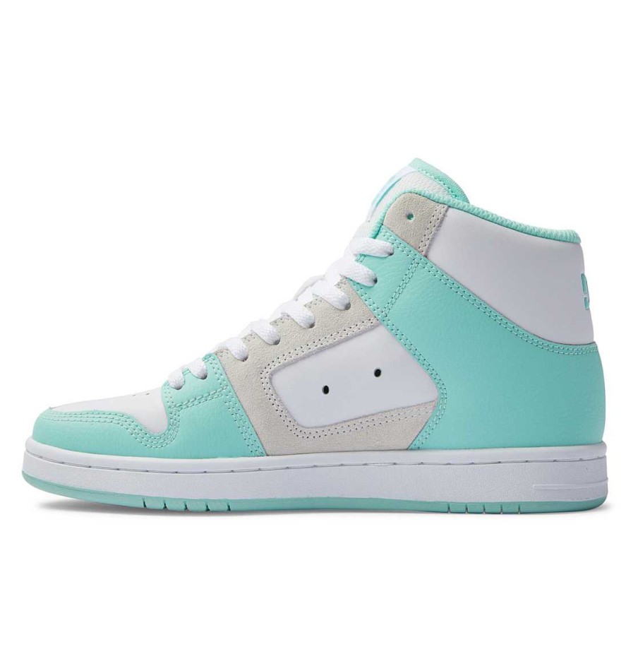 Femmes DC Shoes Baskets | Chaussures Montantes Manteca 4 Hi Pour Femmes Menthe