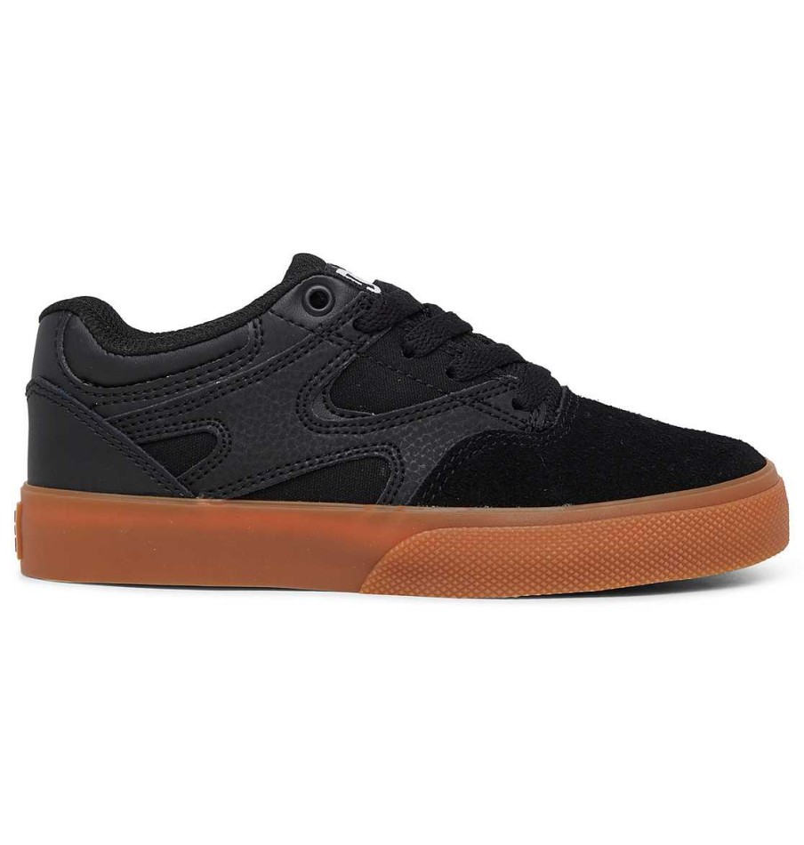 Enfants DC Shoes Baskets | Chaussures Kalis Vulc Enfant Noir/Gomme