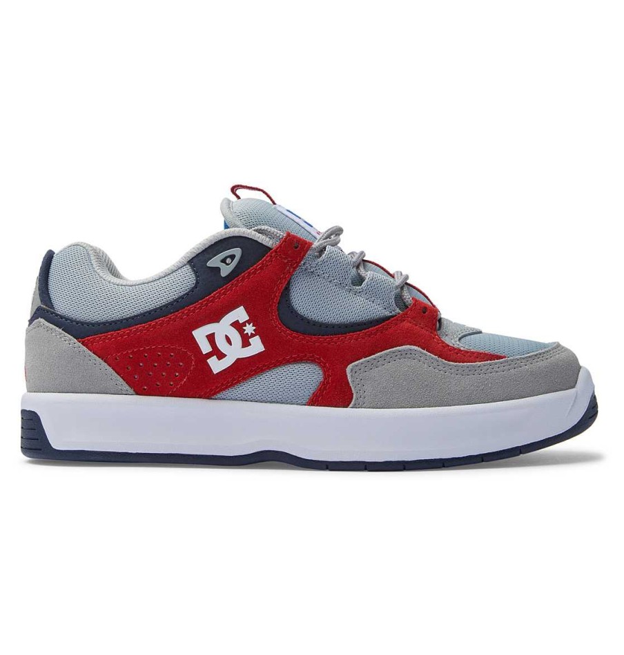 Hommes DC Shoes Patin | Chaussures De Skate Kalynx Zero S Pour Hommes Gris/Rouge