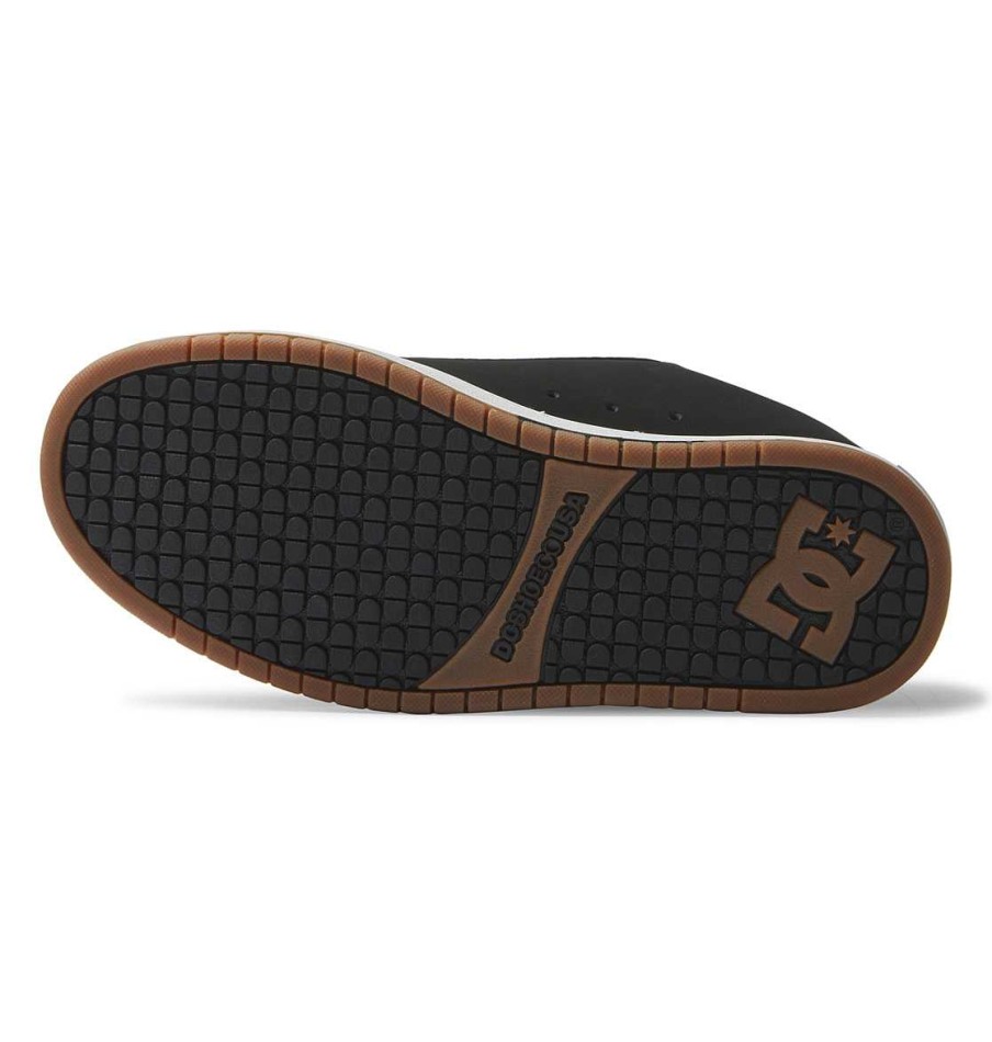 Hommes DC Shoes Essentiel | Chaussures Court Graffik Pour Hommes Lavage Noir