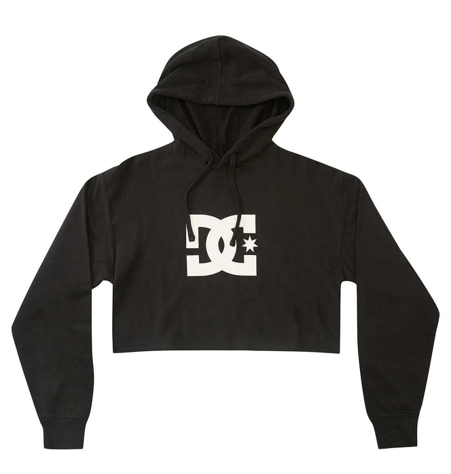 Femmes DC Shoes T-Shirts, Sweats A Capuche Et Vestes | Sweat A Capuche Court Dc 2 Pour Femmes Noir