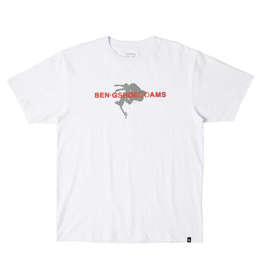 Hommes DC Shoes T-Shirts | T-Shirt A Rabat Dc X Ben-G Tre Pour Hommes Blanc