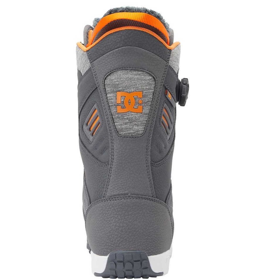 Neige Pour Hommes DC Shoes | Bottes De Planche A Neige Judge Boa® Pour Hommes Gris/Gris/Orange