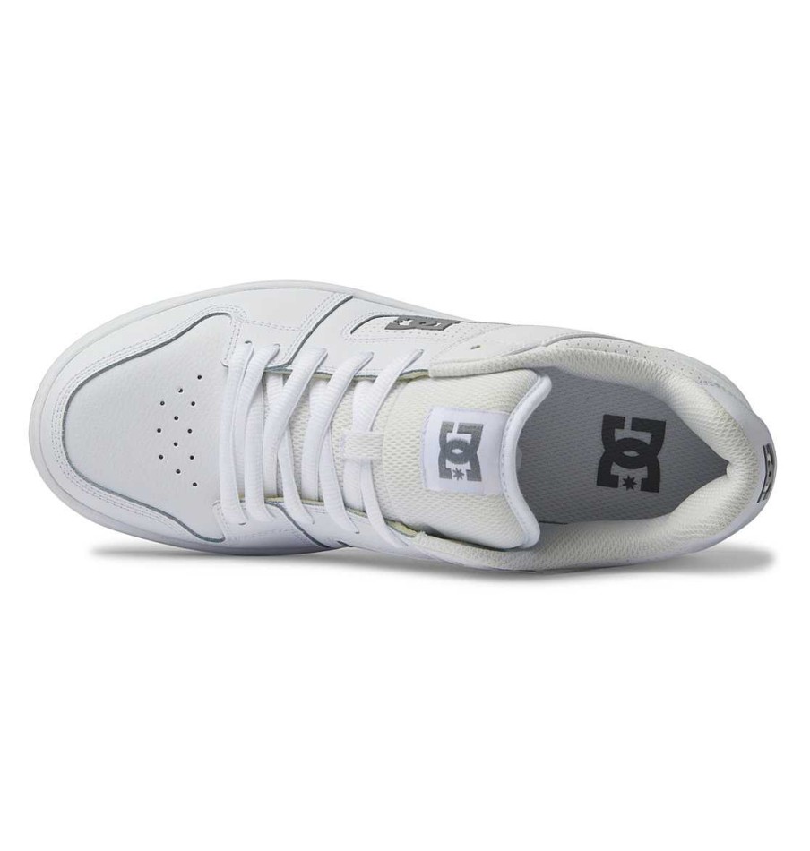 Hommes DC Shoes Baskets | Chaussures Manteca 4 Pour Hommes Blanc/Cuirasse/Blanc