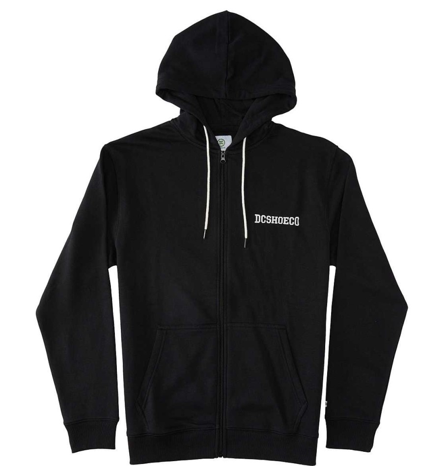 Hommes DC Shoes Sweats A Capuche Et Vestes | Sweat A Capuche Zippe Baseline Pour Hommes Noir