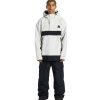 Neige Pour Hommes DC Shoes | Veste De Neige Anorak Technique Echelon 45K Pour Hommes Bouleau Argente