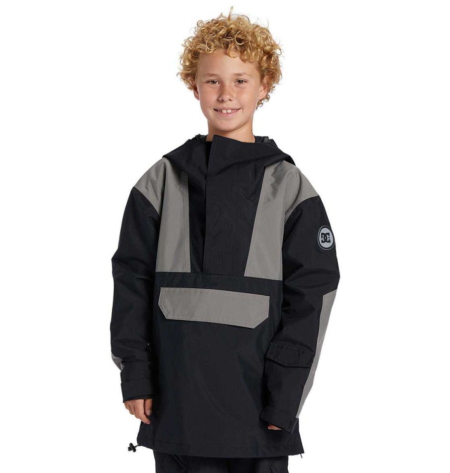 Enfants Neige DC Shoes | Veste De Neige Technique Anorak Dc-43 Pour Garcon Noir