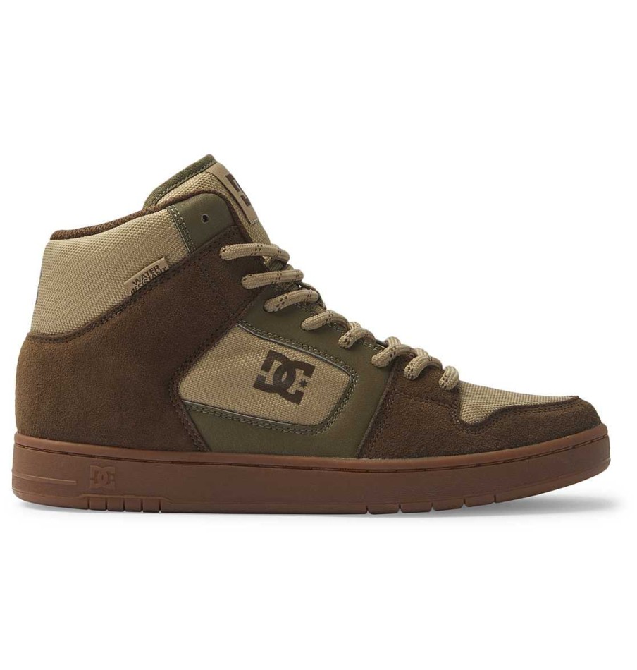 Hommes DC Shoes Bottes D'Hiver | Chaussures Montantes Manteca 4 Hi Wr Pour Hommes Dk Choc/Militaire