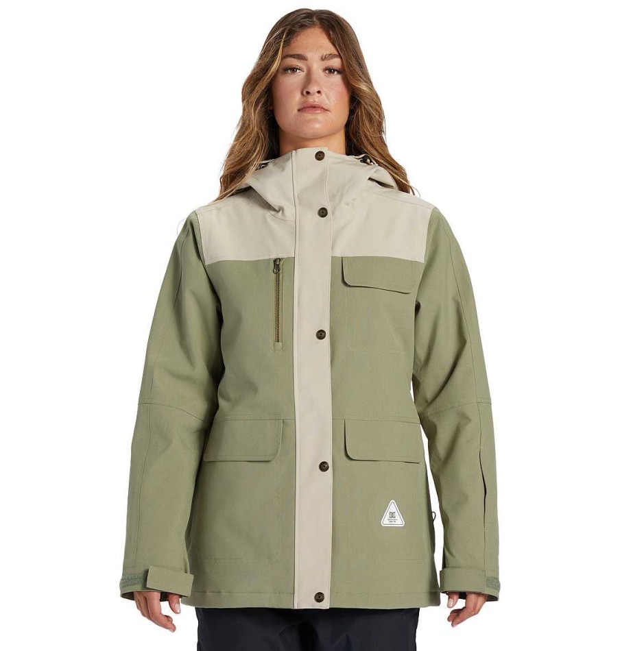 Neige Pour Femmes DC Shoes | Veste De Snow Technique Liberate Pour Femme Vert Petrole