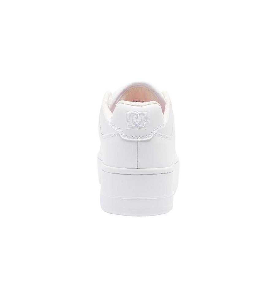 Femmes DC Shoes Baskets | Chaussures A Plateforme Manteca 4 Blanc Blanc