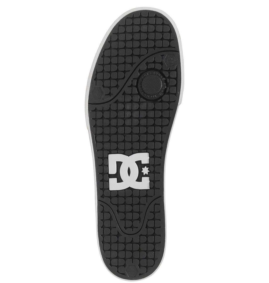 Hommes DC Shoes Baskets | Chaussures Pures Pour Hommes Noir/Noir/Blanc