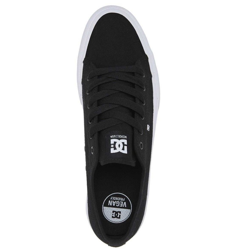 Hommes DC Shoes Baskets | Chaussures Manuelles Pour Hommes Noir Blanc