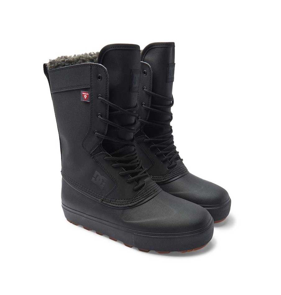 Hommes DC Shoes Bottes D'Hiver | Chaussures Resistantes A L'Eau Dc Reach Pour Hommes Noir/Noir/Gomme