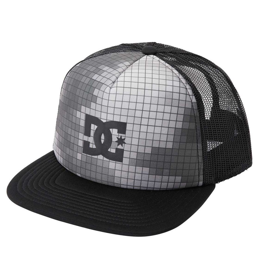 Hommes DC Shoes Chapeaux Et Bonnets | Casquette De Camionneur De Station-Service Pour Hommes Couverture Nuageuse