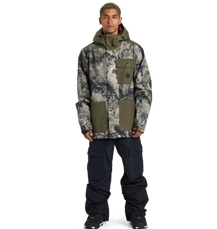 Neige Pour Hommes DC Shoes | Veste De Snow Technique Servo Homme Mossy Oak Terra Coyote Camo