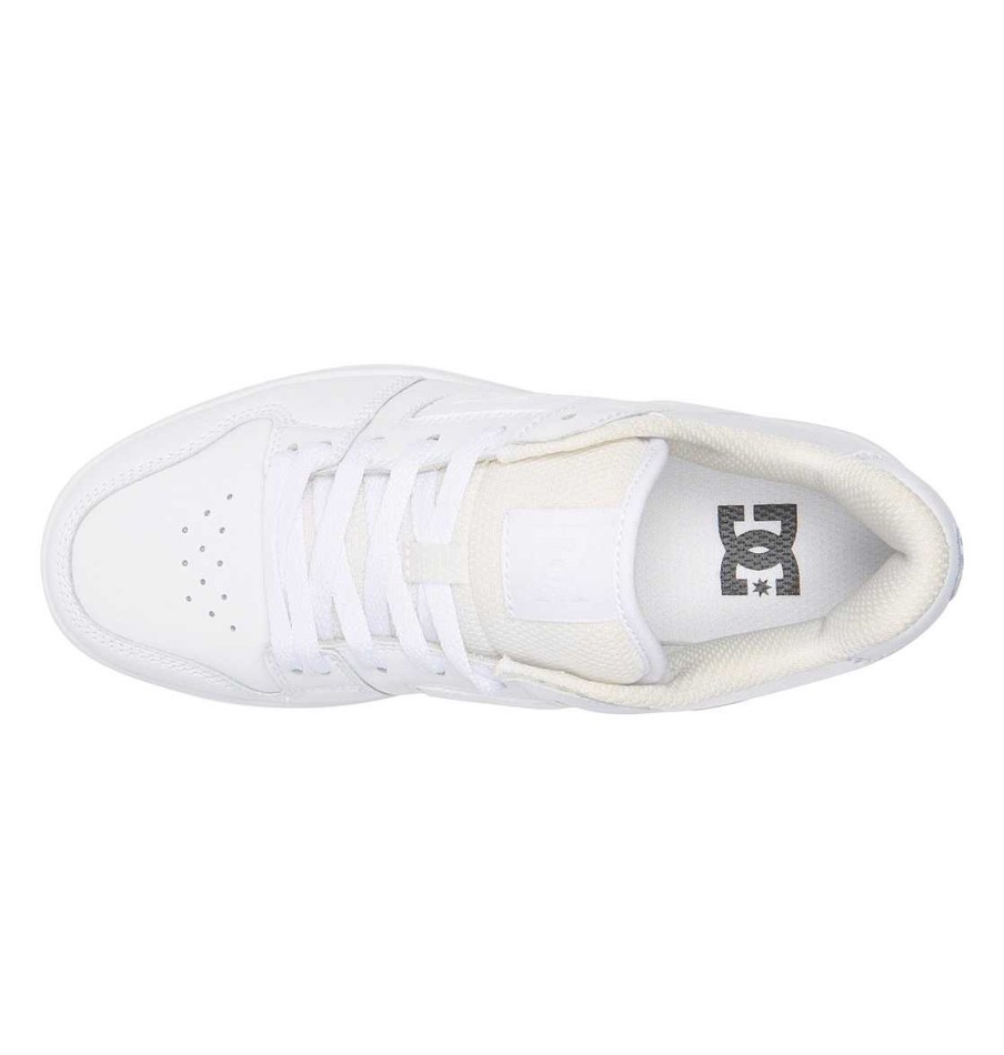 Femmes DC Shoes Baskets | Chaussures A Plateforme Manteca 4 Blanc Blanc