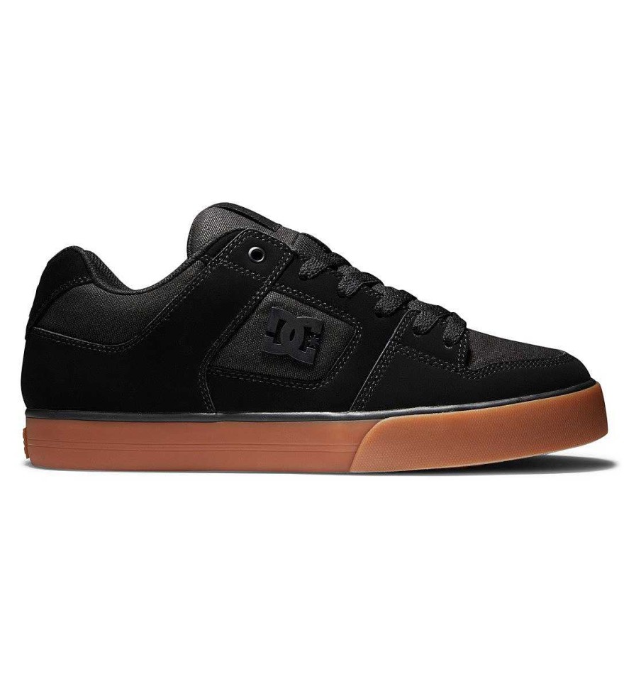 Hommes DC Shoes Baskets | Chaussures Pures Pour Hommes Noir/Gomme